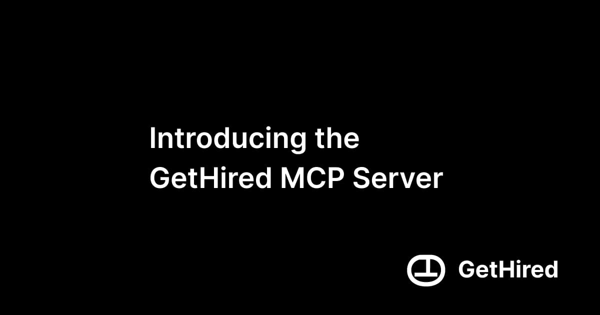 Introducing the GetHired MCP Server